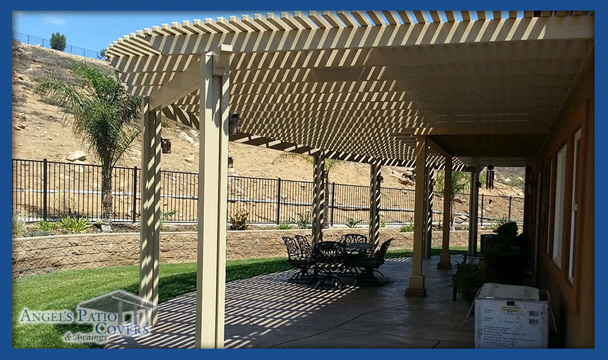 Angel's Patio Covers Lattice & Awnings serving Murrieta Menifee